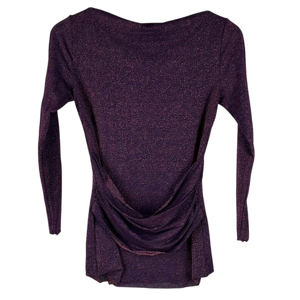 Chiara Boni La Petite Robe Dervia Sugar Top Purple Women's Size 42 (US 6) NWT